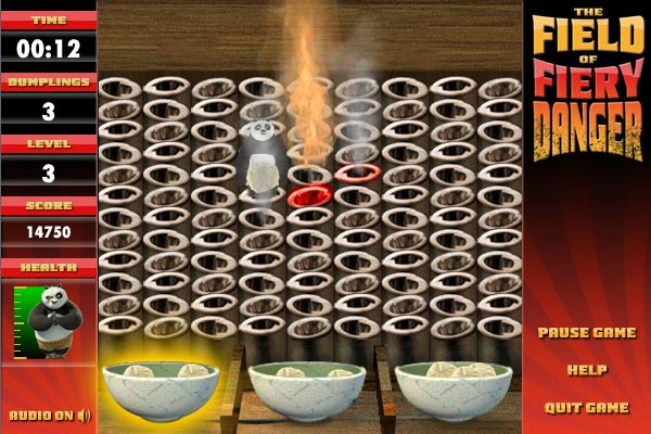 Kung Fu Panda - The Field of Fiery Danger flash game development